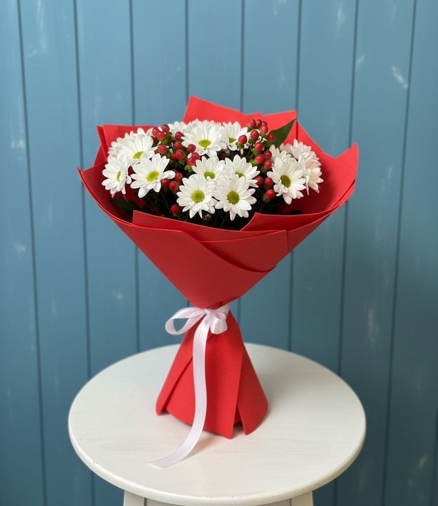 Букет цветов из: Хризантемы в Шмелёнки