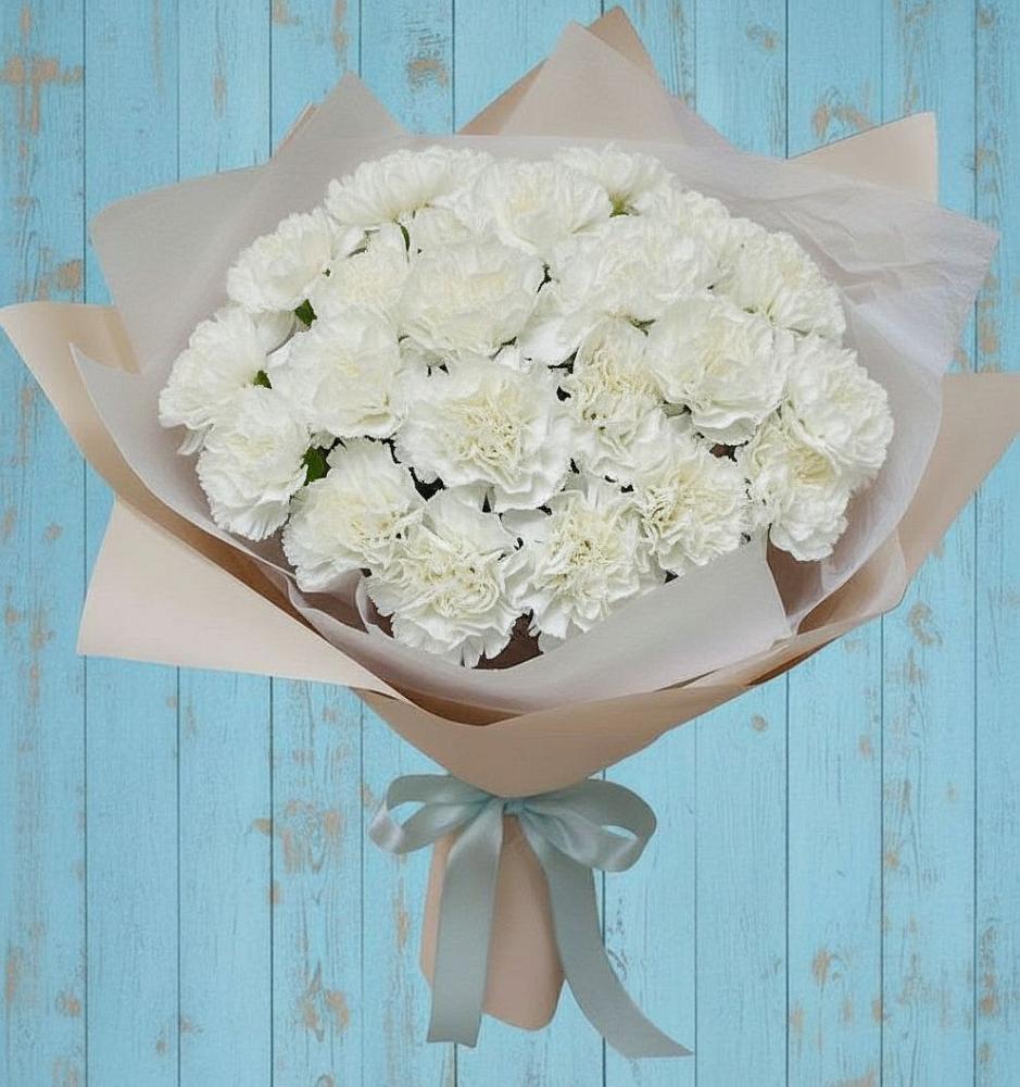 Букет цветов из: Гвоздики в Шмелёнки