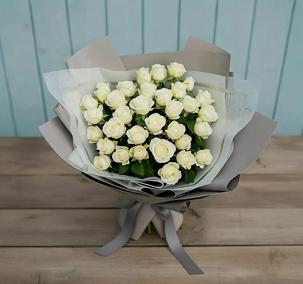 Букет Белоснежная нежность в Шмелёнки