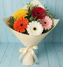Букет цветов из:  Герберы #REPLACE_PRED# Шмелёнки