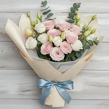 Букет цветов из:  Лизиантусы в Шмелёнки