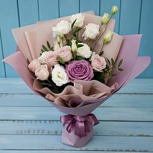 Букет цветов из:  Розы и Лизиантусы в Шмелёнки