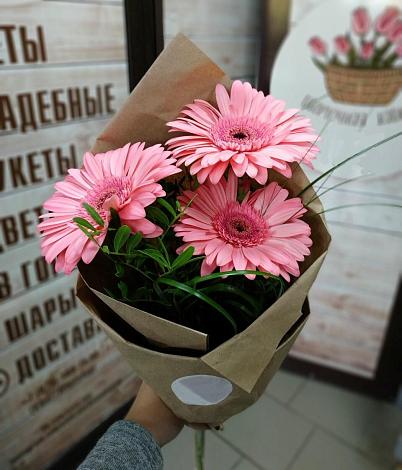 Букет цветов из: Герберы в Шмелёнки