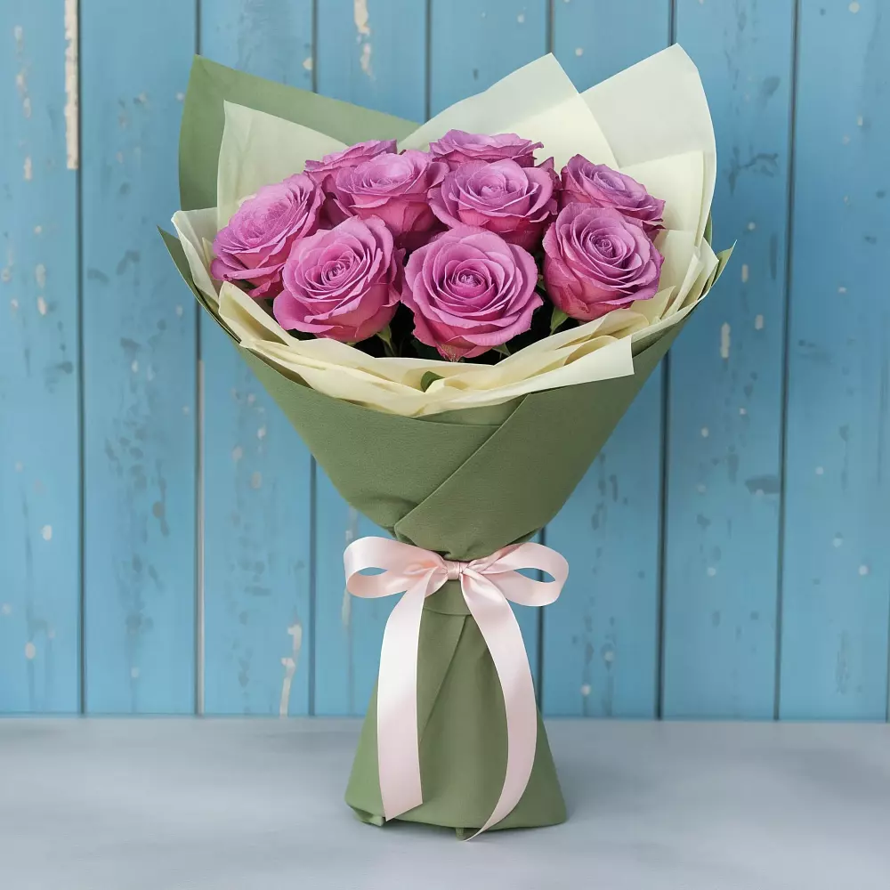 Букет Розы Фёрст Леди в Шмелёнки