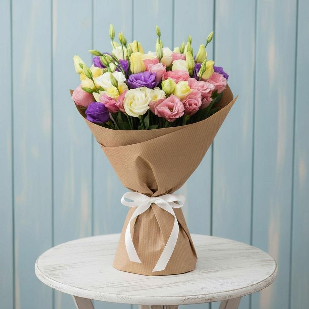 Букет цветов из: Лизиантусы в Шмелёнки