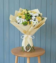 Букет цветов из:  Хризантемы и Розы #REPLACE_PRED# Шмелёнки