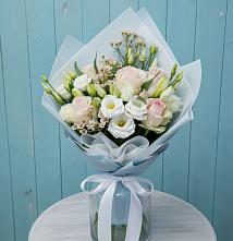 Букет цветов из:  Розы и Лизиантусы в Шмелёнки