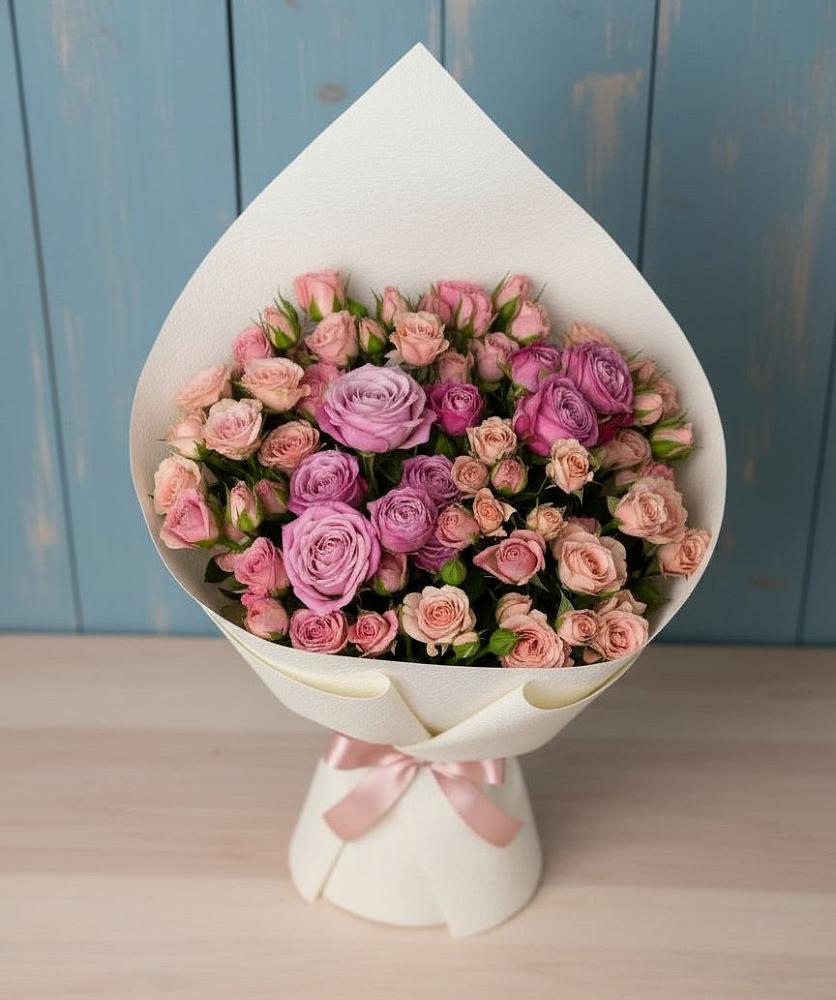 Букет цветов из: Розы в Шмелёнки