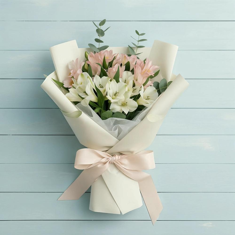 Букет цветов из: Альстромерии в Шмелёнки