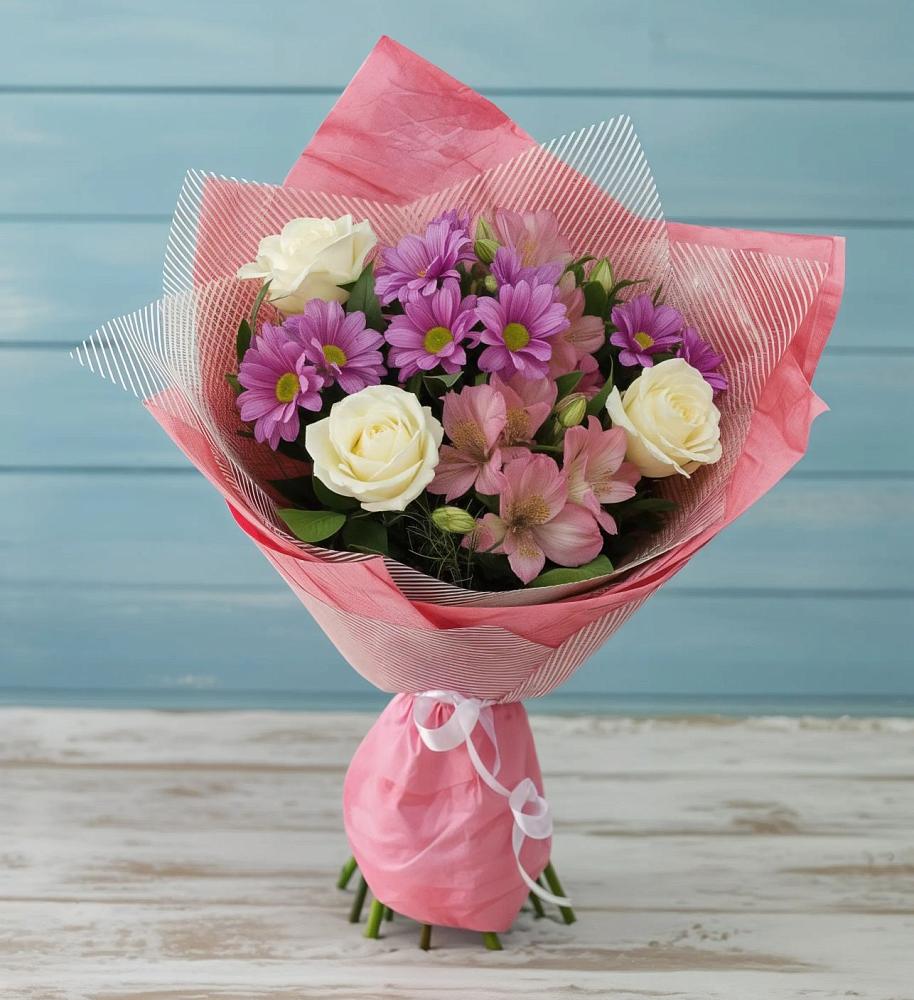 Букет цветов из: Герберы в Шмелёнки