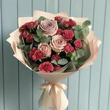 Букет цветов из:  Гвоздики и Розы в Шмелёнки